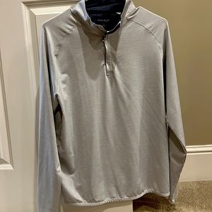 Peter Millar Stealth Performance Quarter-Zip Steel Gray Size Medium NWOT